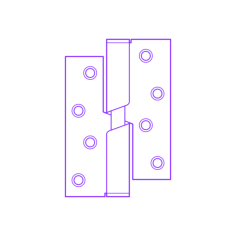 Buildings Door Hinges Rising Butt Door Hinge Vinyl Svg File, Free Vectors File